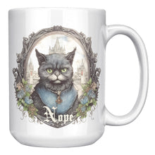 Gothic Cat Mug- Nope