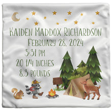 Kaiden Birth Stats Pillow
