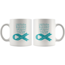 Label Reading Super Mom Food Allergy Awareness Mug