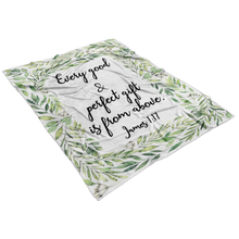 Every Good and Perfect Gift is From Above- Scripture Baby Blanket