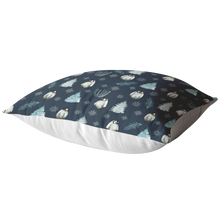 Winter Penguin Pillow- Navy