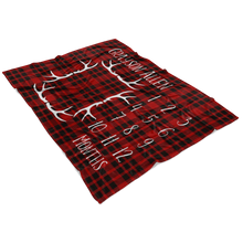 Plaid Antler Wreath