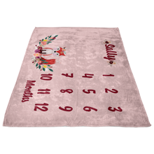 Floral Fox- Milestone Blanket