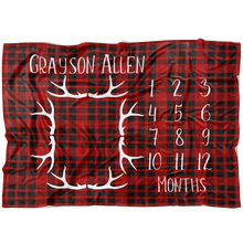 Plaid Antler Wreath