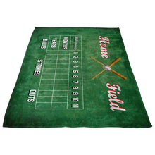 Baseball Scoreboard Milestone Blanket