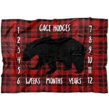 Gage Hodges Black Bear Milestone Blanket