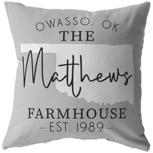 OK Farmhouse Pillow