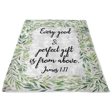 Every Good and Perfect Gift is From Above- Scripture Baby Blanket