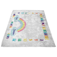 reina shoshana- rainbow baby blanket MORE SPACE
