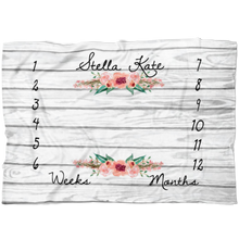 Stella Kate Floral Milestone Blanket