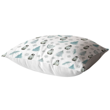 Winter Penguin Throw Pillow