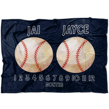Jai Jayce Twin Baseball Milestone Blanket
