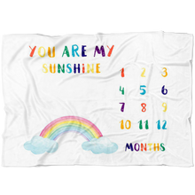Rainbow Baby- You are my sunshine Milestone Blanket