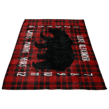 Luke Alexander Plaid Bear Milestone Blanket