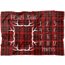 Henry John 40x30 Plaid Antlers