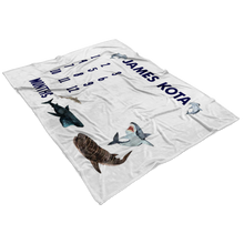 James Kota 60x50 Shark Milestone Blanket