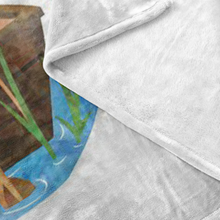 Sawyer Vertical Fishing Milestone Blanket