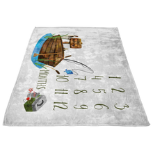 Boys Fishing Milestone Blanket