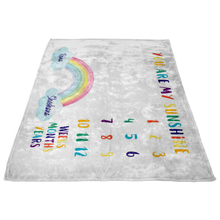 reina shoshana- rainbow baby blanket