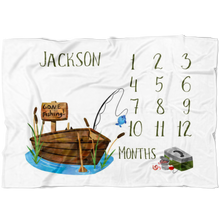 Jackson Fishing Milestone Blanket
