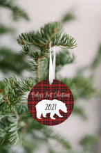Plaid Bear Baby's First Christmas 2021 Ornament BUY3GETONE
