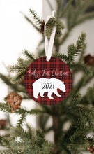 Plaid Bear Baby's First Christmas 2021 Ornament BUY3GETONE