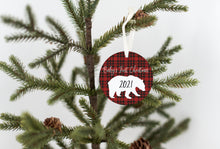 Plaid Bear Baby's First Christmas 2021 Ornament BUY3GETONE