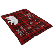 Esten Plaid Bear with Arrows Milestone