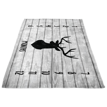 Rustic Deer Milestone Blanket / boys milestone blanket / shiplap nursery / deer monthly photo blanket