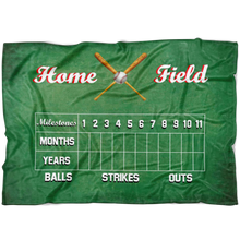 Baseball Scoreboard Milestone Blanket