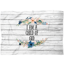 Girls Child of God Blanket / swaddle blanket/ rustic girls nursery blanket/ rainbow baby gift / Christian baby gift/ baby shower gift girl