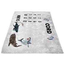 Cord Shark Milestone Blanket