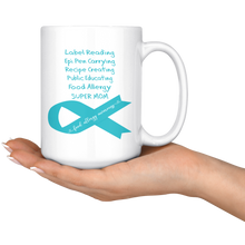 Label Reading Super Mom Food Allergy Awareness Mug