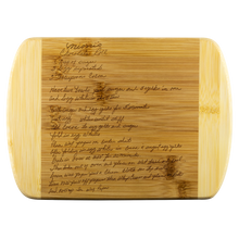Custom Engraved Cutting Board From Handwritten Recipe